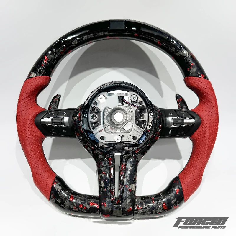 BMW LED display steering wheel